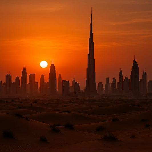 "Dubai Skyline at Sunset"